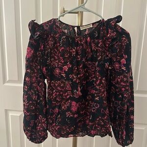 Ulla Johnson Long Sleeve Ruffle Blouse
